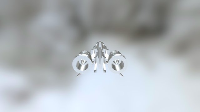 Spaceshipforztest Lowpoly 3D Model
