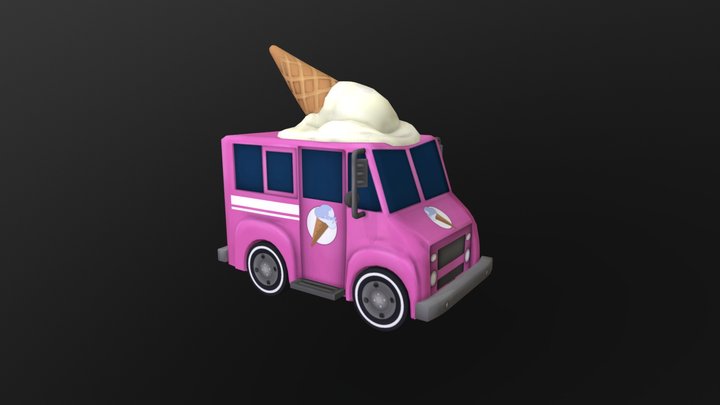 Ice Cream Truck 3D Model