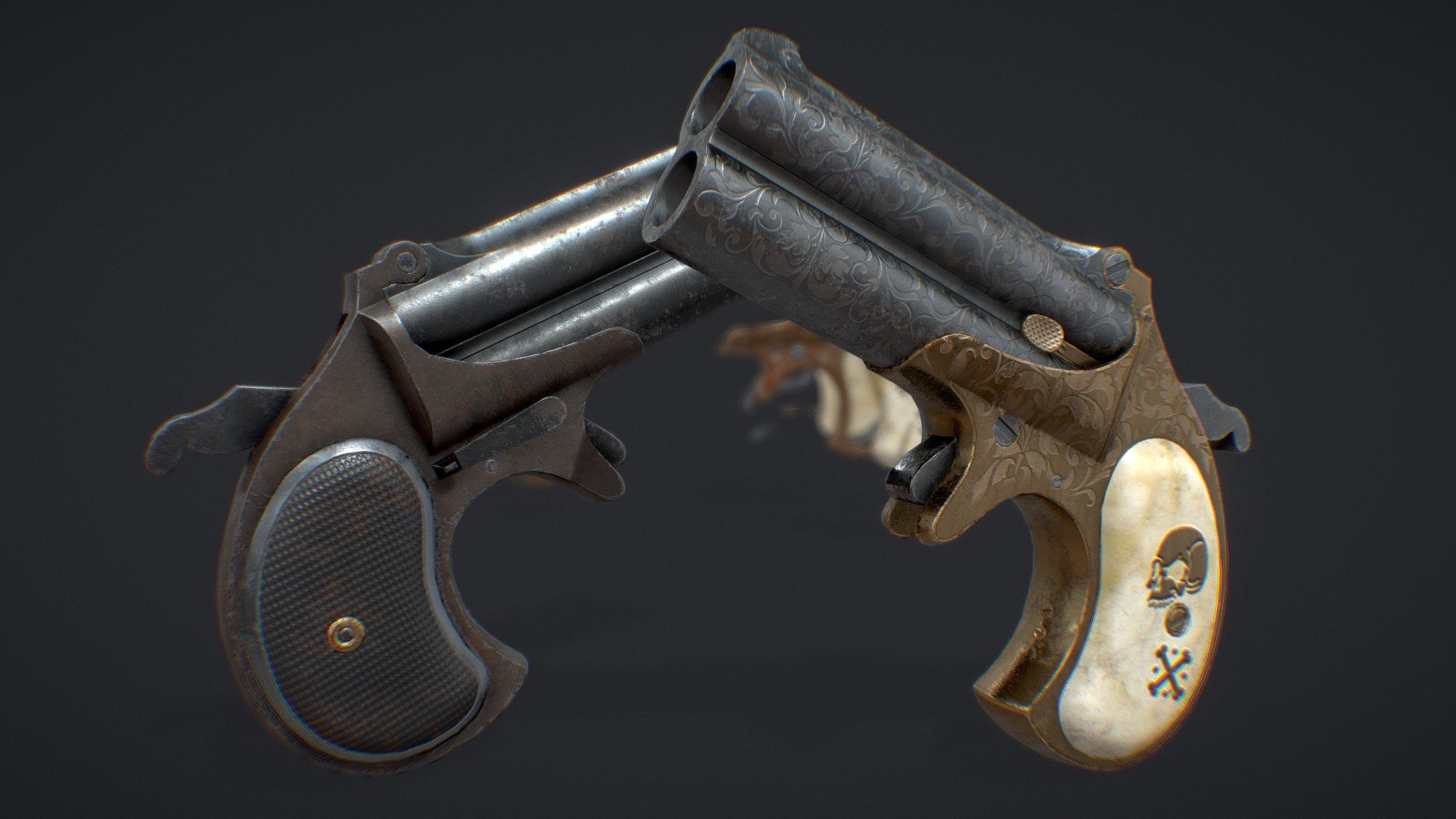 Remington Derringer Double - 3D model by Sir Erdees (@sirerdees ...