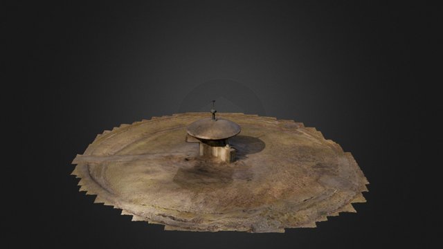 UFO monument in Sibirien Ängelholm 3D Model