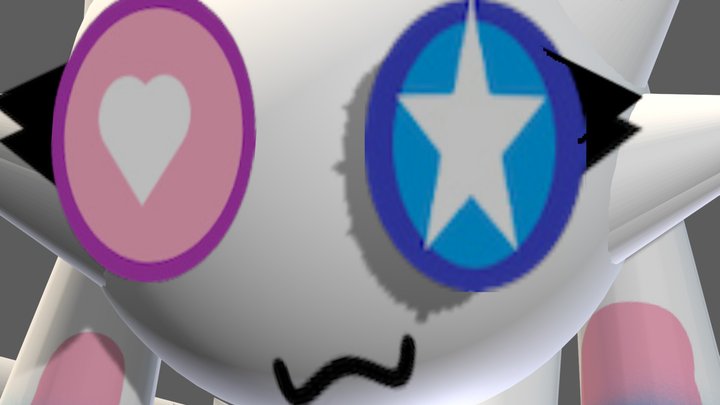 Kittydog Unrigged 3D Model