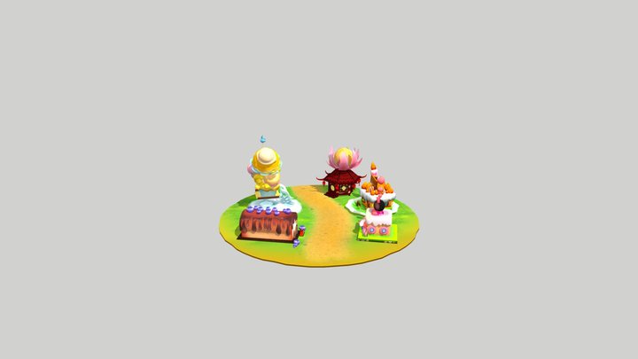 Sweet Diabetes 's Dessert&Bakery Shops 3D Model