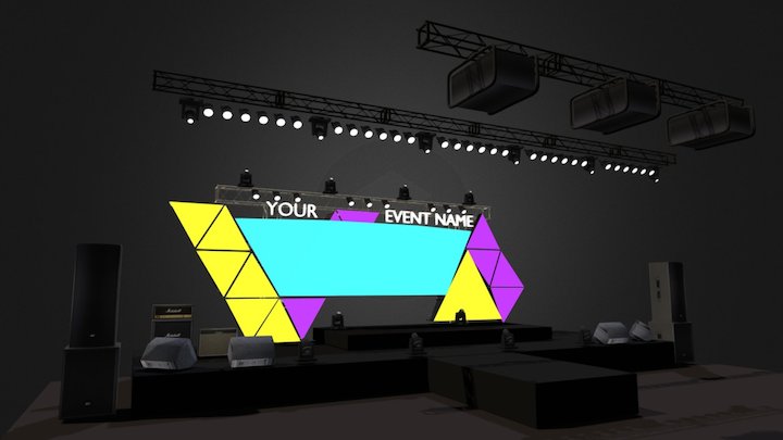 STAGE VIDEO MAPPING VOLL1 3D Model