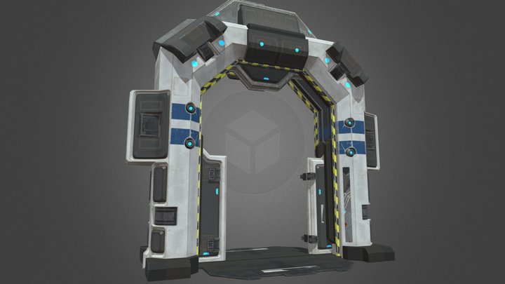 CMartin Sci-fi Door Loops 3D Model