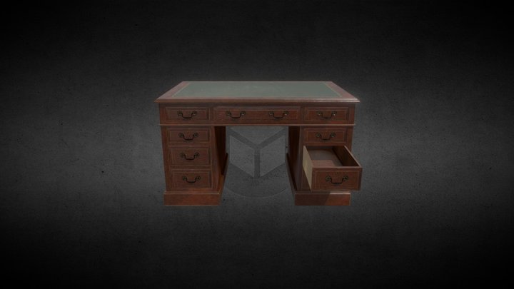 Victorian Desk 3D Model