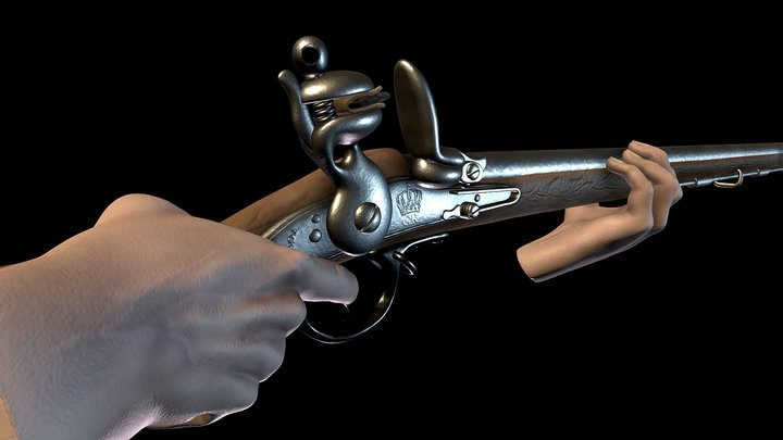 Musket with (creepy) hands