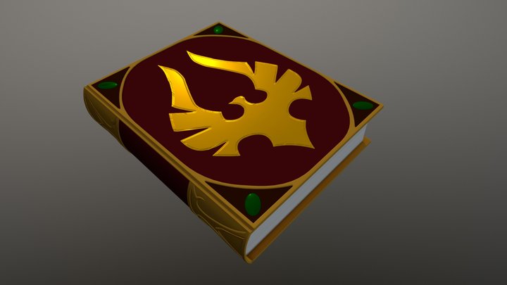 Blood elf book 3D Model