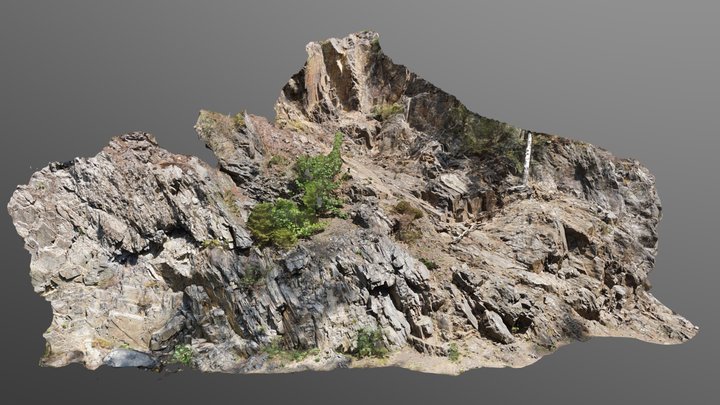 Aufschluss 3 nahe Okertalsperre, Harz (GER) 3D Model