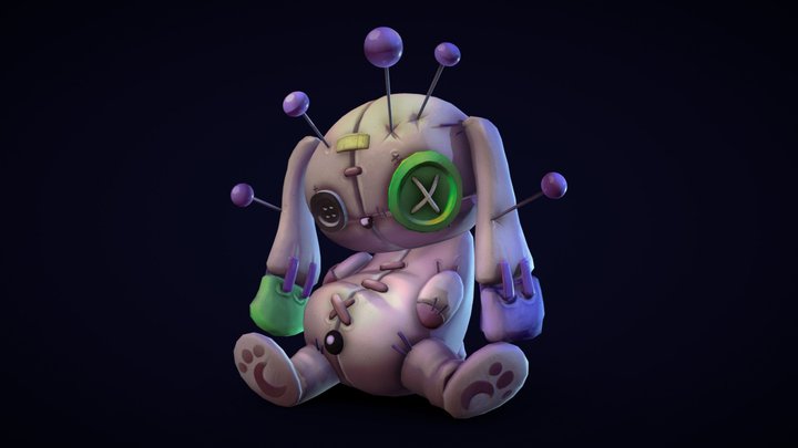 Stylized Asset - Bunny Plush 3D Model