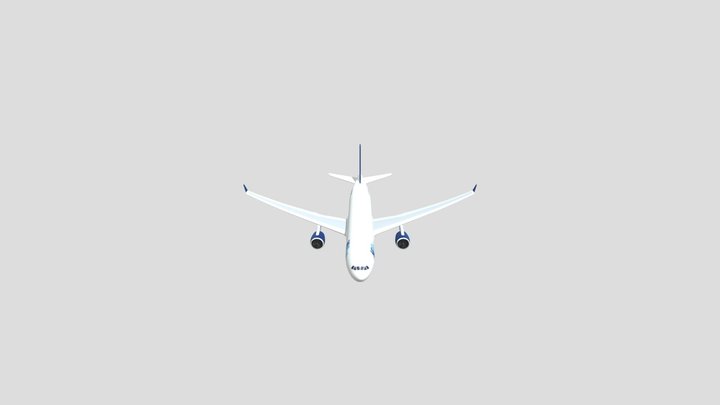 A330-300 plane 3D Model