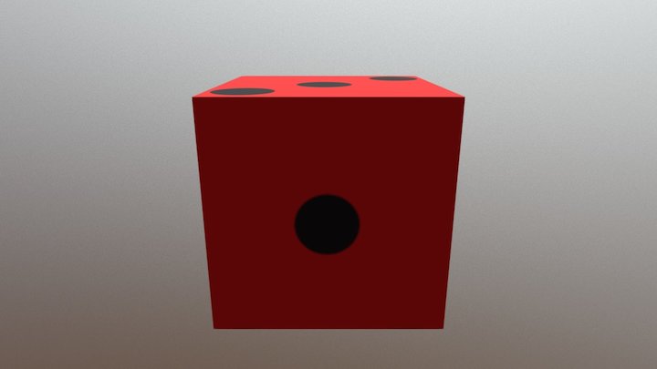 Red Dice 3D Model