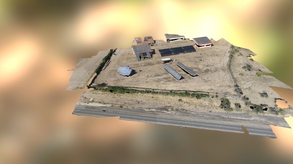 Solar Test Facility Simplified 3d Mesh