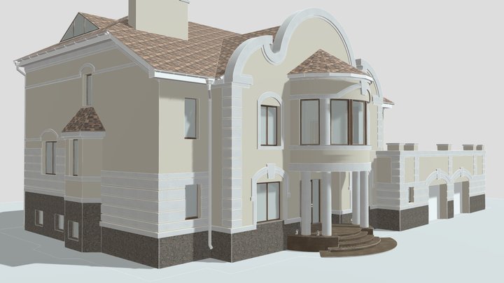 tenistaya-fasade 3D Model