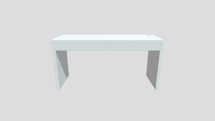 Mesa "Mike" ikea color blanco 3D Model