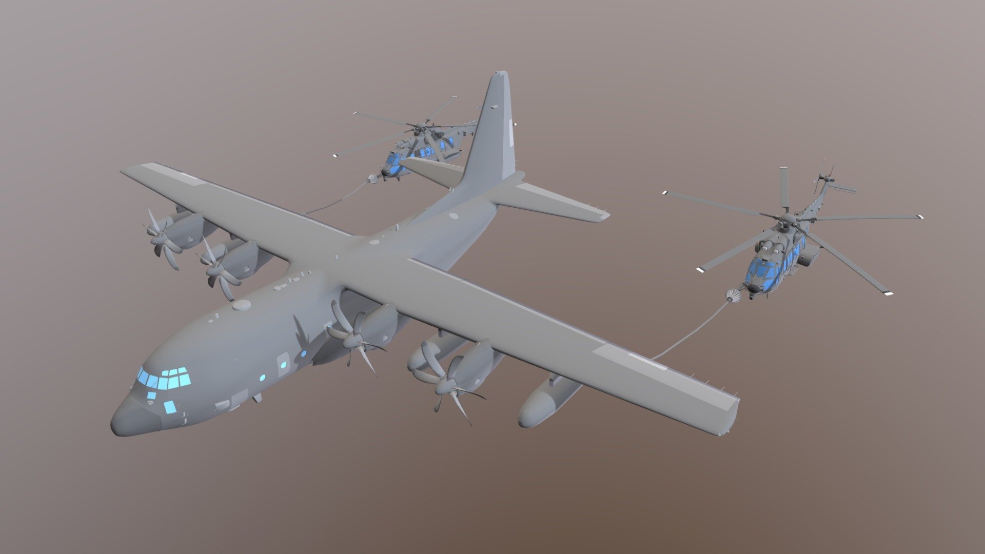 [WIP] KC130J  & caracal - no textures