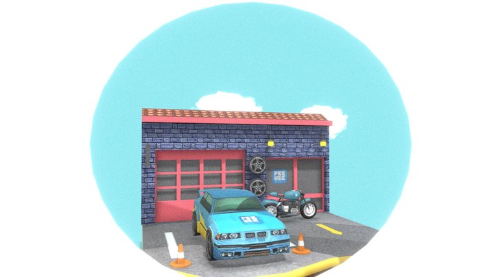 Garage PeeWee 3D Model