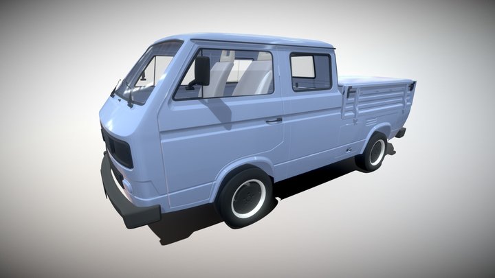 Volkswagen T3 Doka 3D Model