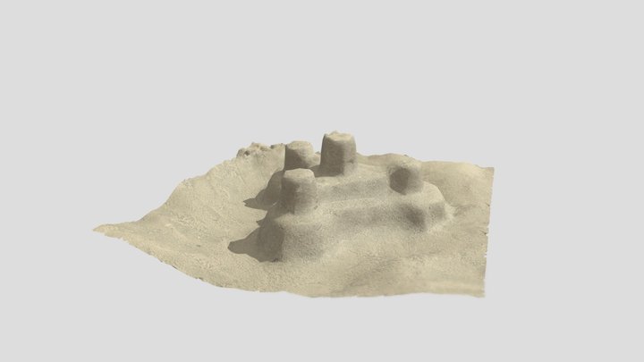 sandcastle photoscanned 3D Model