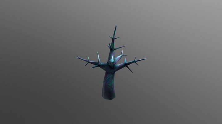 Tree Coral Straight 3D Model