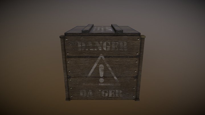 Military Weapons Crate 3D Model