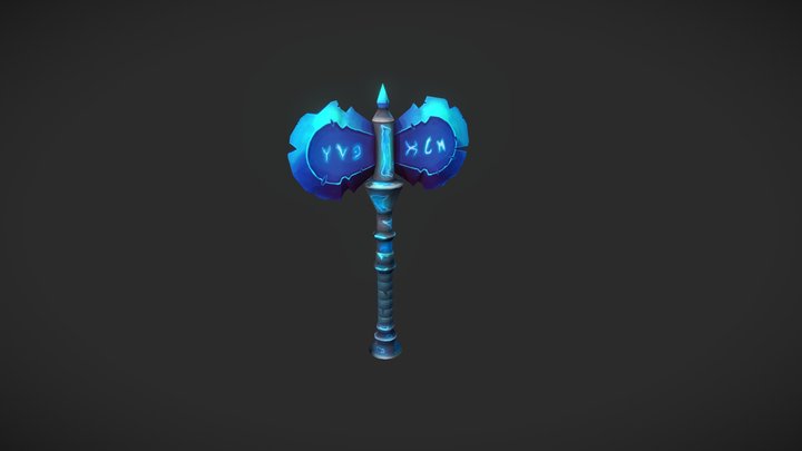 Frozen Fury | Game Art Weapon Craft 3D Model