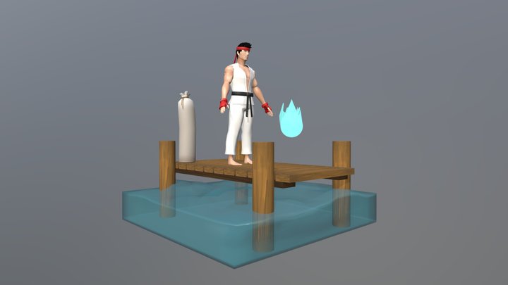 Ryu 3D Model