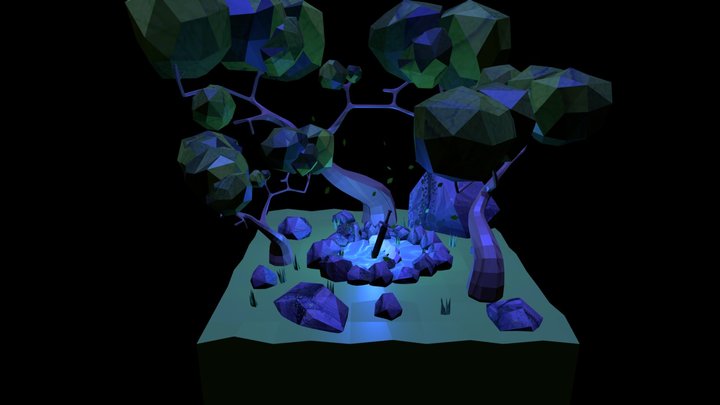 A night in the Sleeping Forest 3D Model