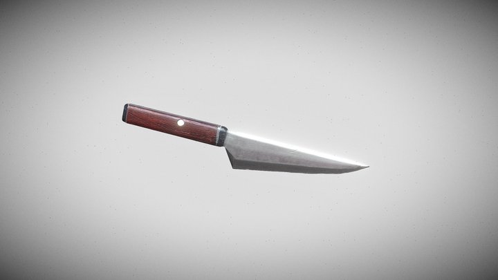 Japanese Knife 3D Model