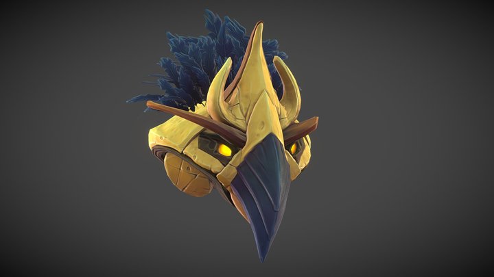 Evil Bird Mask 3D Model