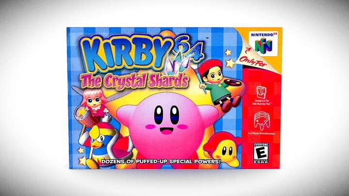 Kirby 64 The Cristal Shards (Caratula) – Modello 3D gratuito STL