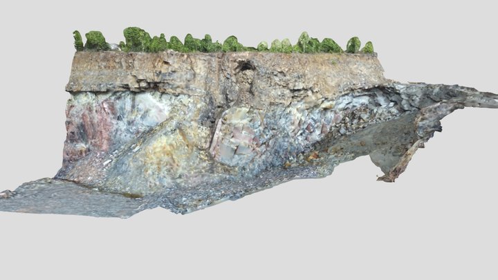 Quarry Kamsdorf - detailled eastern wall (2020) 3D Model