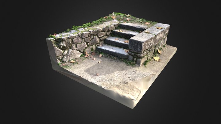 Stone staircase 3D Model