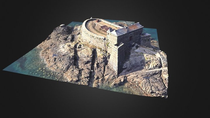 Fort du Petit Bé à SAINT MALO 3D Model