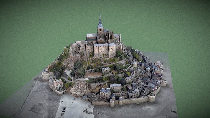 Mont Saint-Michel 3D Model