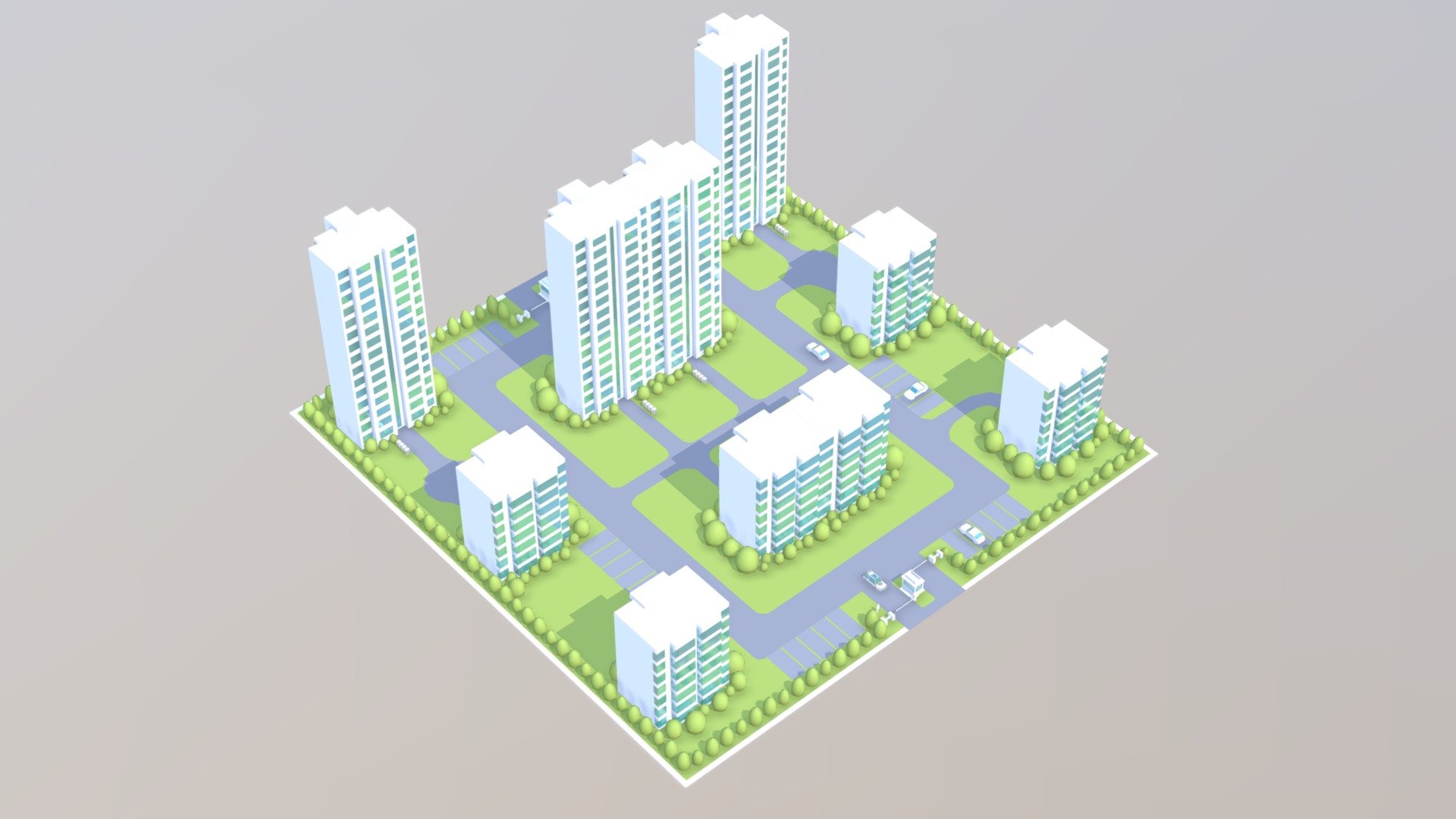 小区模型.c4d