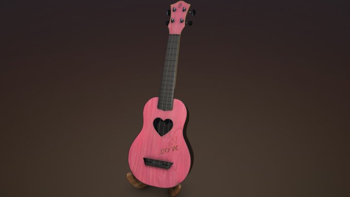 Ukulele 3D Model