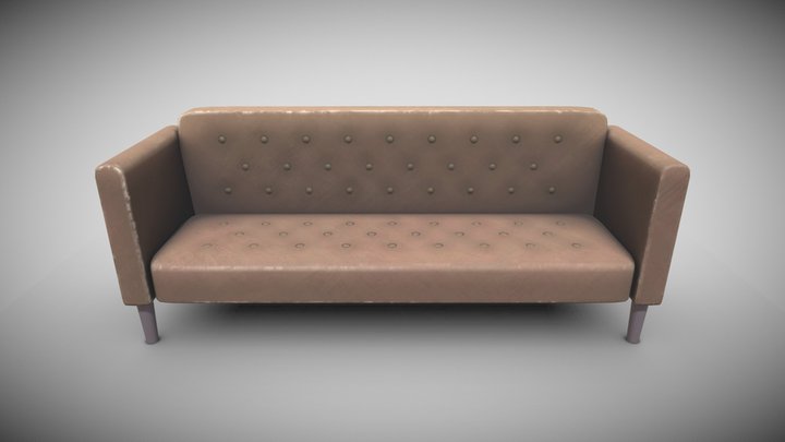 Stylized Couch 3D Model