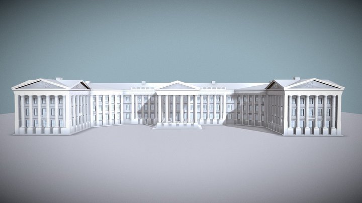 Романівський палац родини Ілінських 3D Model