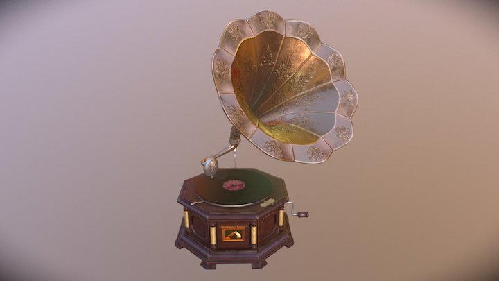 Gramophone 3D Model
