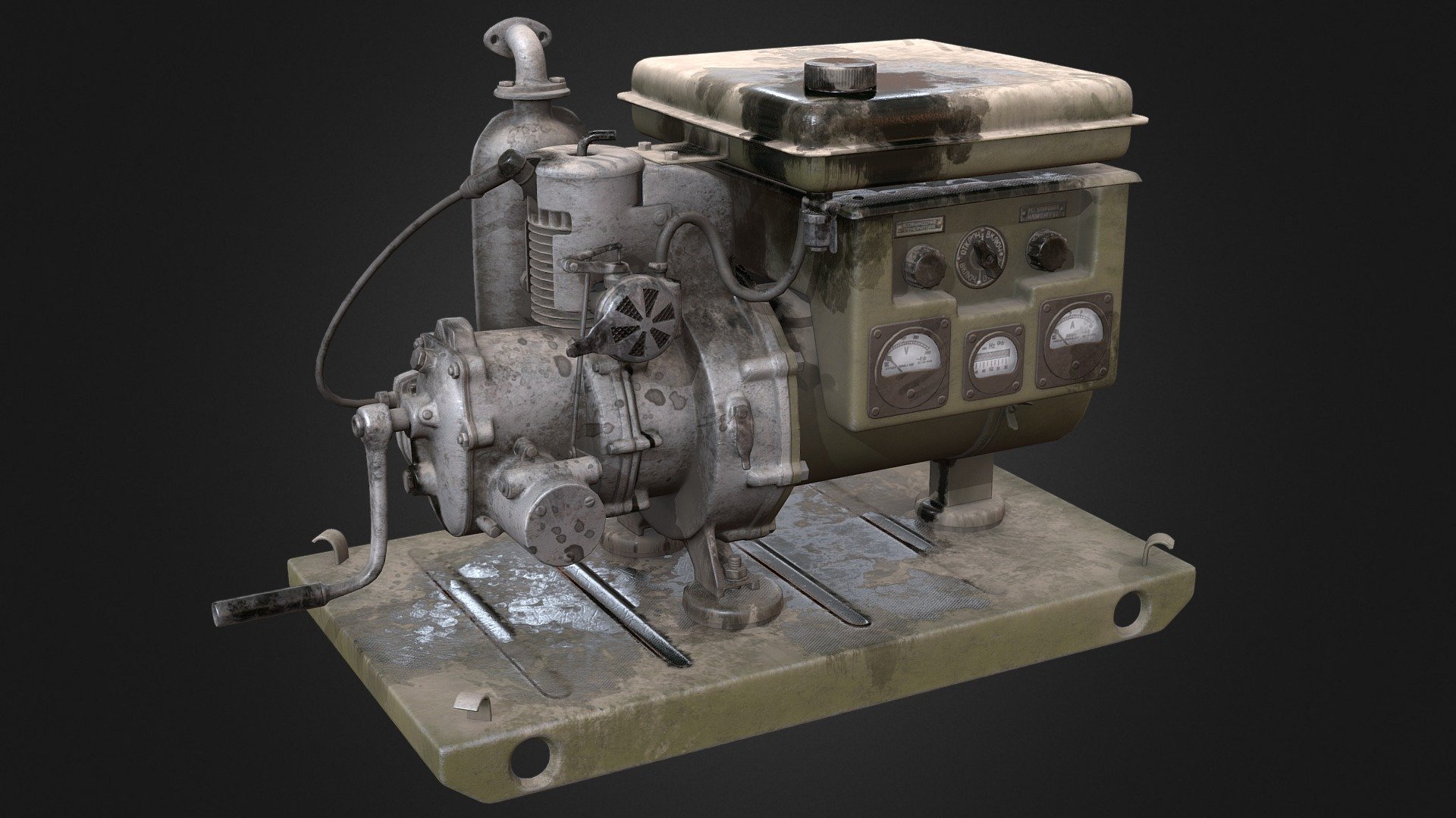 Old generator 3D model by Rimzil Galimzyanov (rimzil) [00a460b