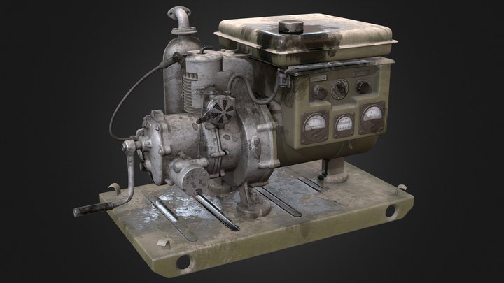 Old generator 3D Model