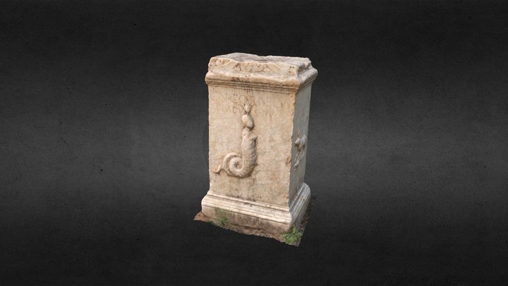 Ara in marmo con iscrizione - Porto Torres (SS) 3D Model