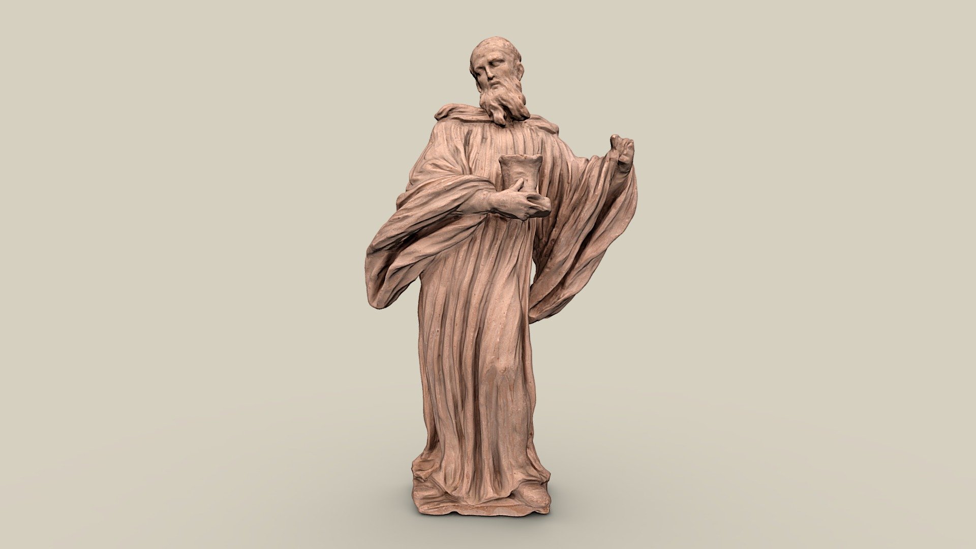 Hl. Benedikt — Sketchfab embed 3D viewer