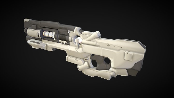 DOOM (2016) : Static Rifle 3D Model