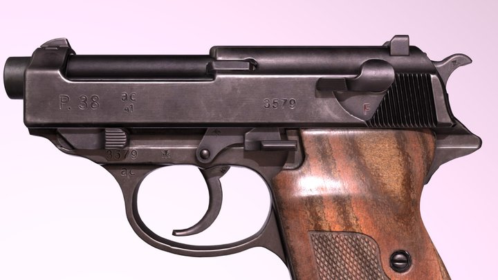 Pistol Walther P38 (FREE) 3D Model