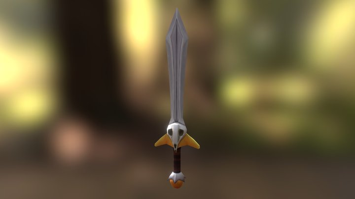 Rabbit Skull Sword 3D Model