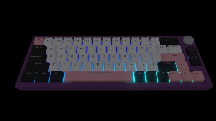 Mechanical Keyboard 3D Model