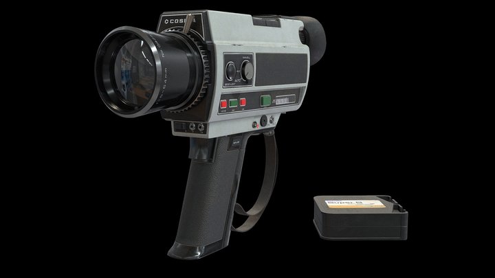 Super 8 Camera Cosina SSL-748 Macro 3D Model