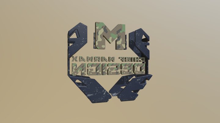 Chief Marmax Design test logo 3D Model