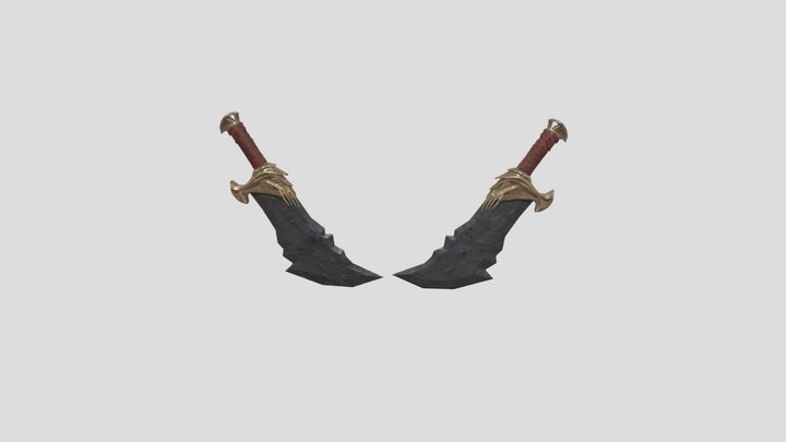 Blades of Chaos 3D Model